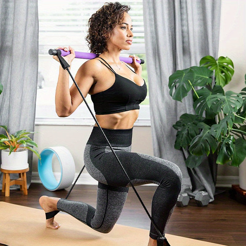 ZenFit Pilates Kit – Steel Bar & Resistance Bands